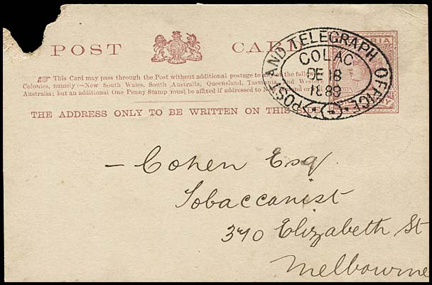 Postcard 1889